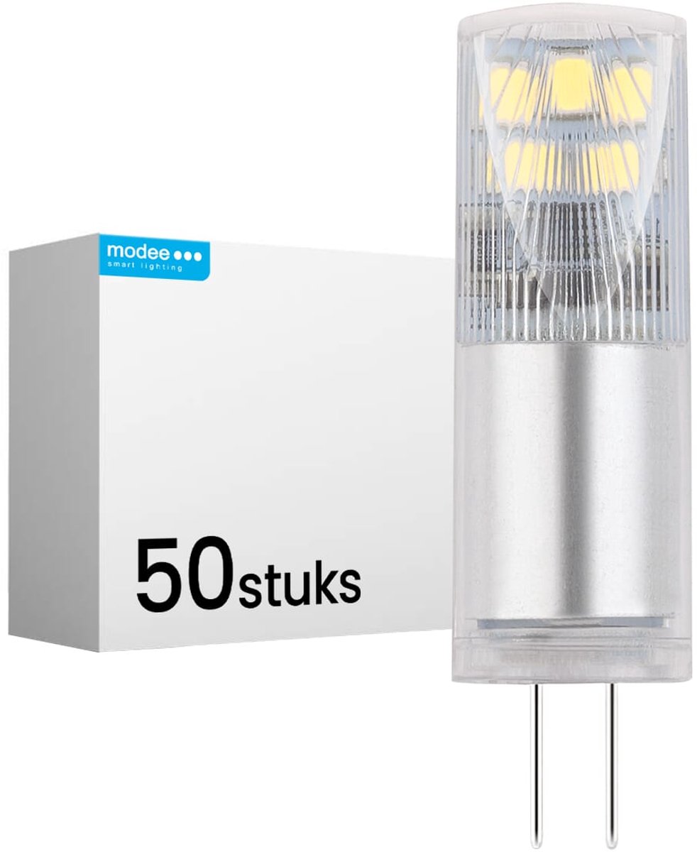 Modee LED Lamp G4 - 2.4W 4000K 275lm 12V - LED Lamp insteek - Wit Licht - 50 stuks