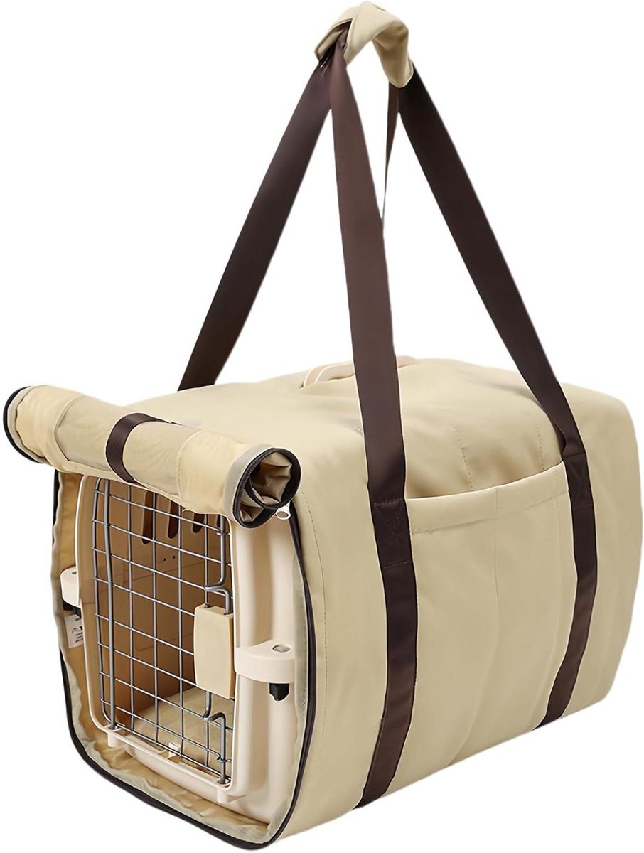 Reistas Huisdieren - Draagtas Kat - Veilig Reizen - Verbeterde Ventilatie - 388 x 235 cm - Grijs
