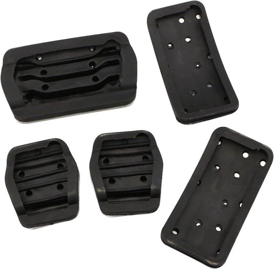 Pedaalhoezen Roestvrij Staal - Auto Interieur - Veiliger Rijden - Antislip Ontwerp - 25 x 10 x 5 cm - Zilver — afbeelding 3
