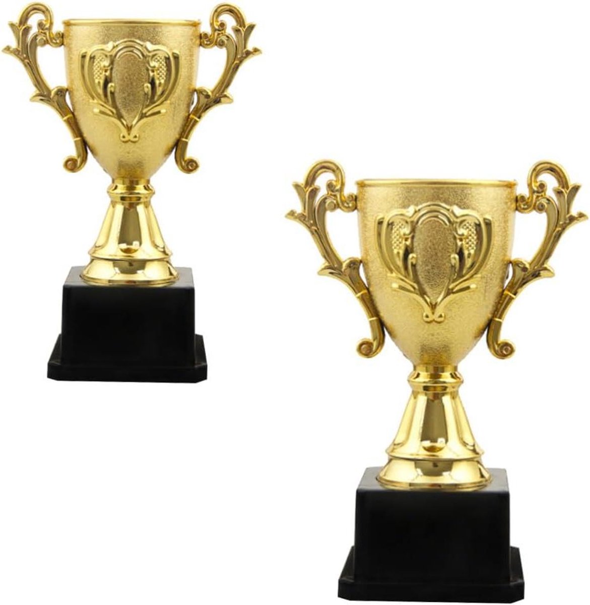 Winnaar Trofee - Beloningsbeker Prijzen - Wedstrijden Bekronen - Gouden Design - 18 cm - Goud