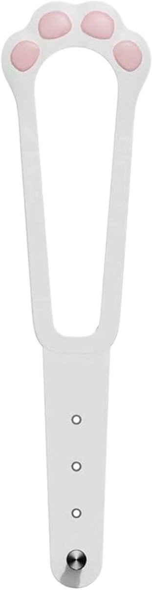 Katten Deurstopper - Verstelbare Stopper - Huisdier Toegang - Geen Boren Nodig - 29 cm Lengte - Wit