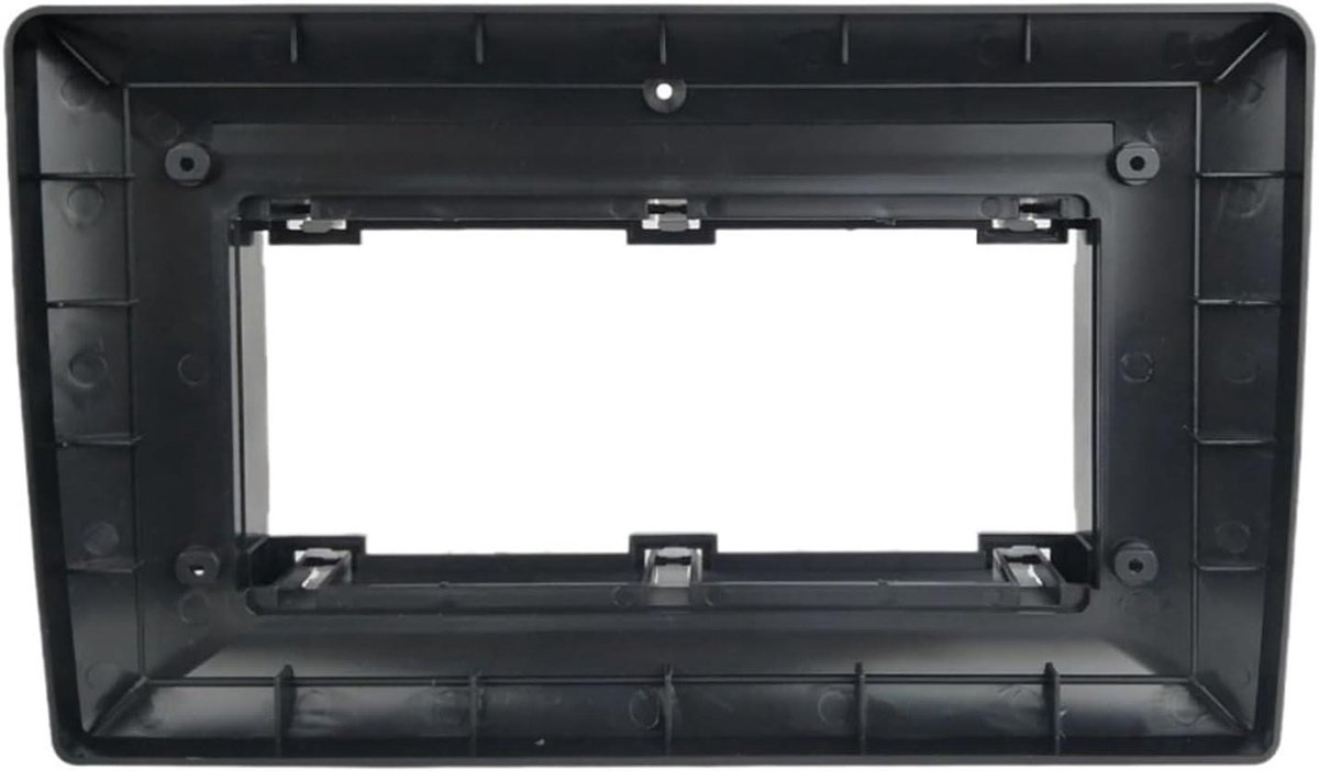 Autoradio Frame - Audio Paneel - Auto Interieur - Koolstofvezel Look - 9 Inch - Zwart