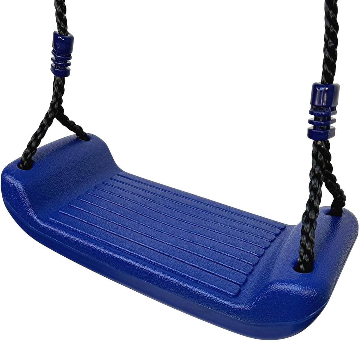 Schommelzitje Kinderen - Kunststof Plank - Buiten Spelen - Verstelbaar Touw - Tot 70 kg - Blauw