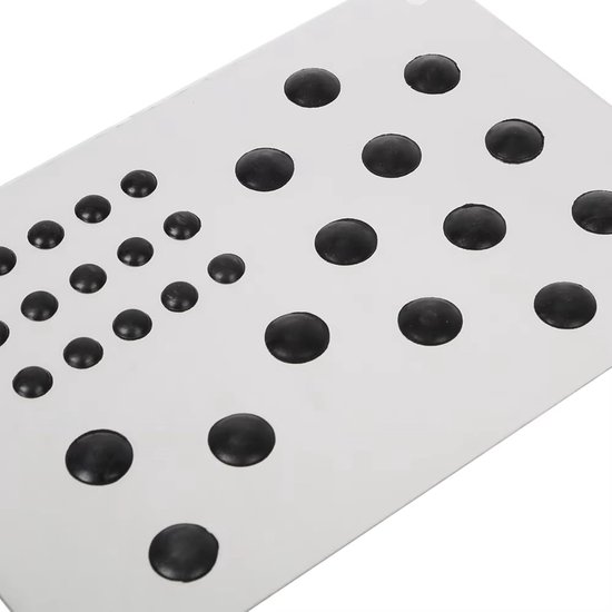 Auto Pedaal Set - Antislip Mat - Veiliger Rijden - Universele Pasvorm - 220x150mm - Zilver — afbeelding 4