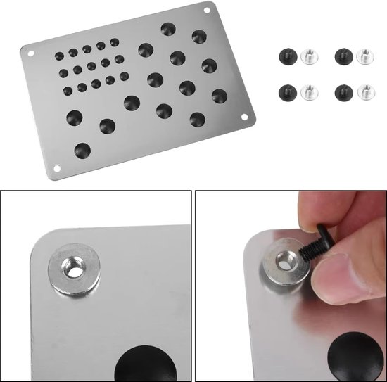 Auto Pedaal Set - Antislip Mat - Veiliger Rijden - Universele Pasvorm - 220x150mm - Zilver — afbeelding 5