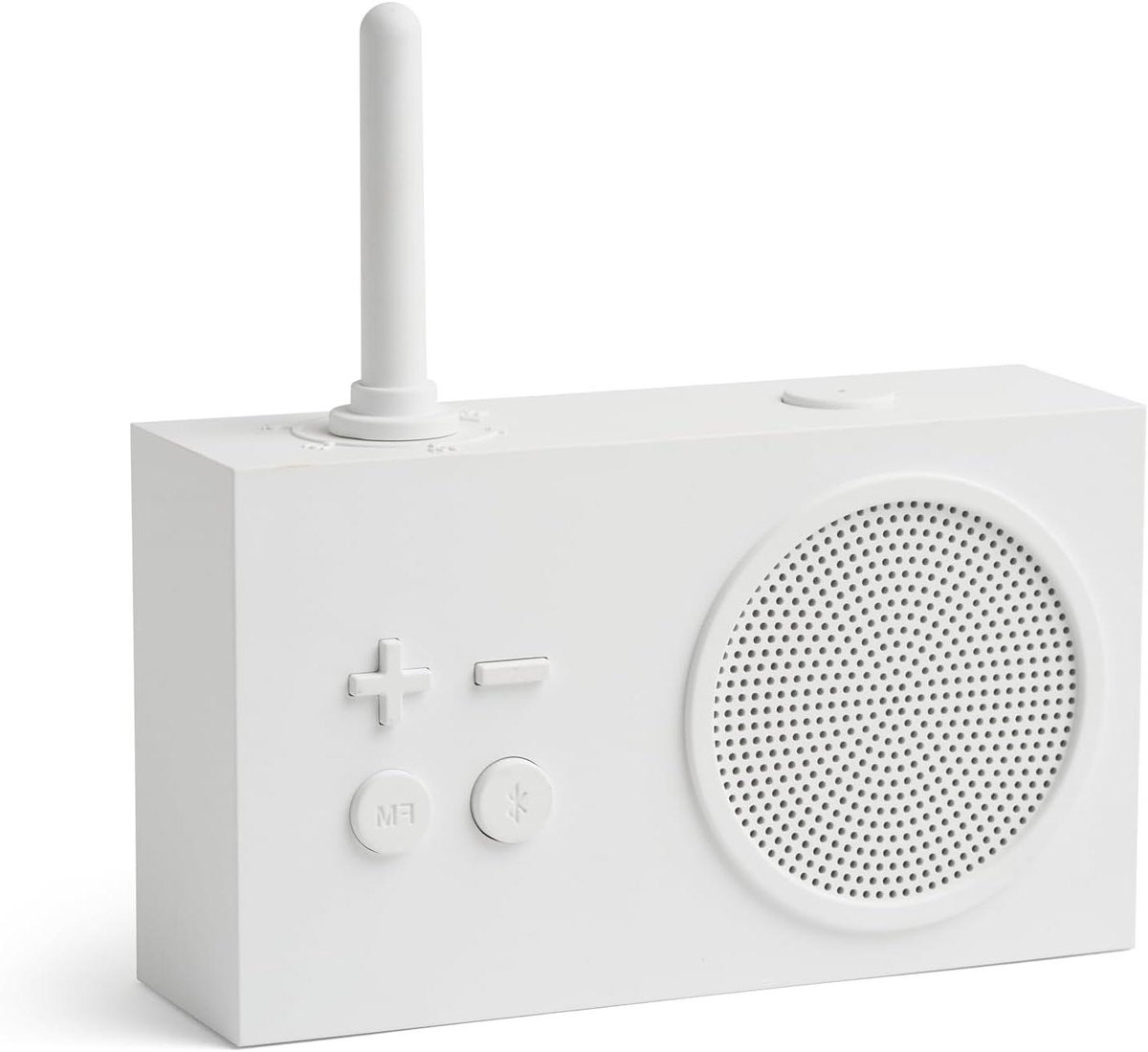 Draagbare Luidspreker - FM Radio - Muziek Luisteren - Spatwaterdicht Ontwerp - 3 Watt - Wit