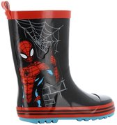 Spiderman - Regenlaarzen kinderen van 2 tot 8 jaar - Rubberen kinderlaarzen - Regenlaarsjes voor jongens - Regenlaarsjes voor jongens - Maat 29 - Zwart