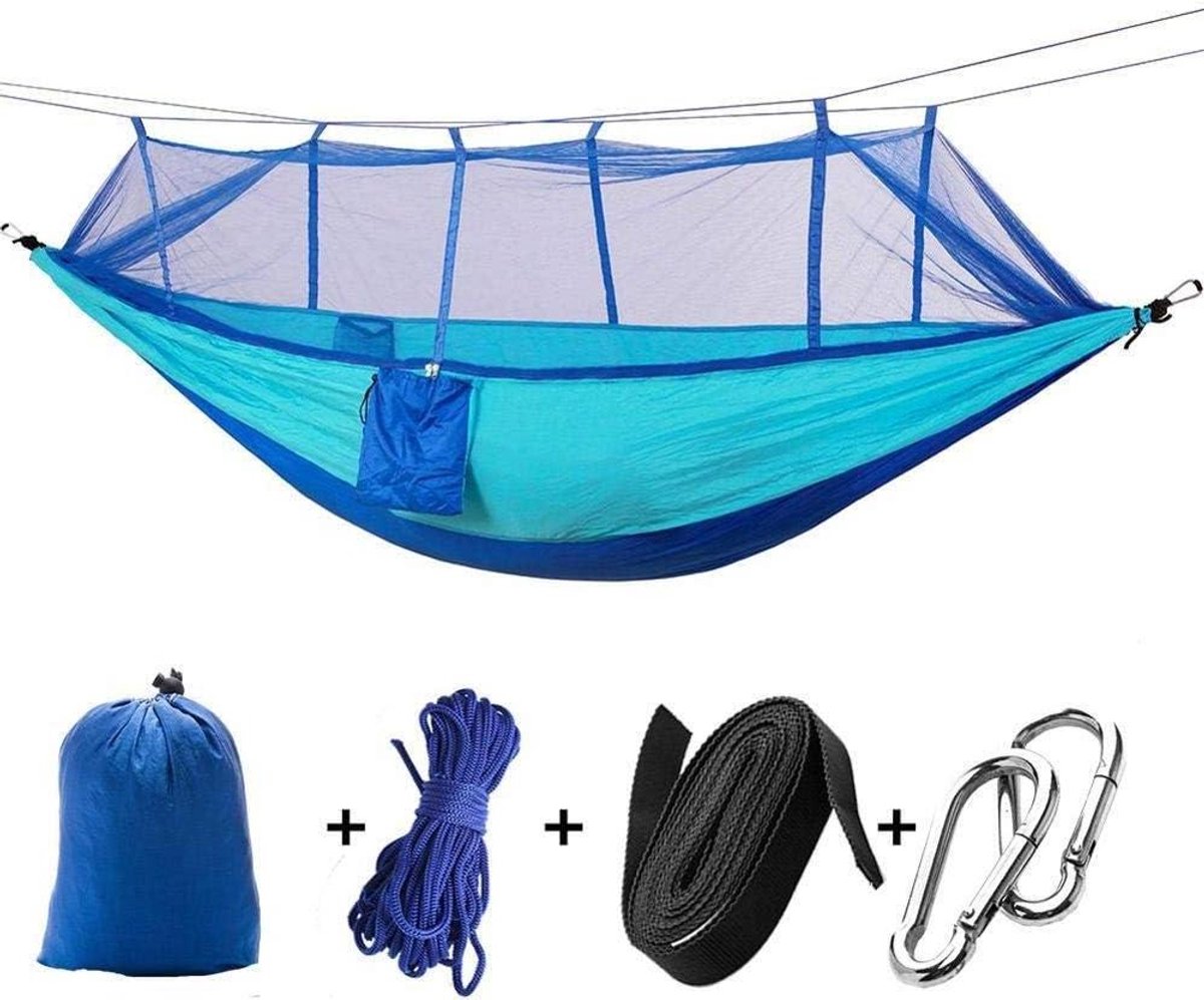 Kampeerhangmat - Nylon Hangmat - Buiten Ontspannen - Met Klamboe - 2.6 Meter - Groen