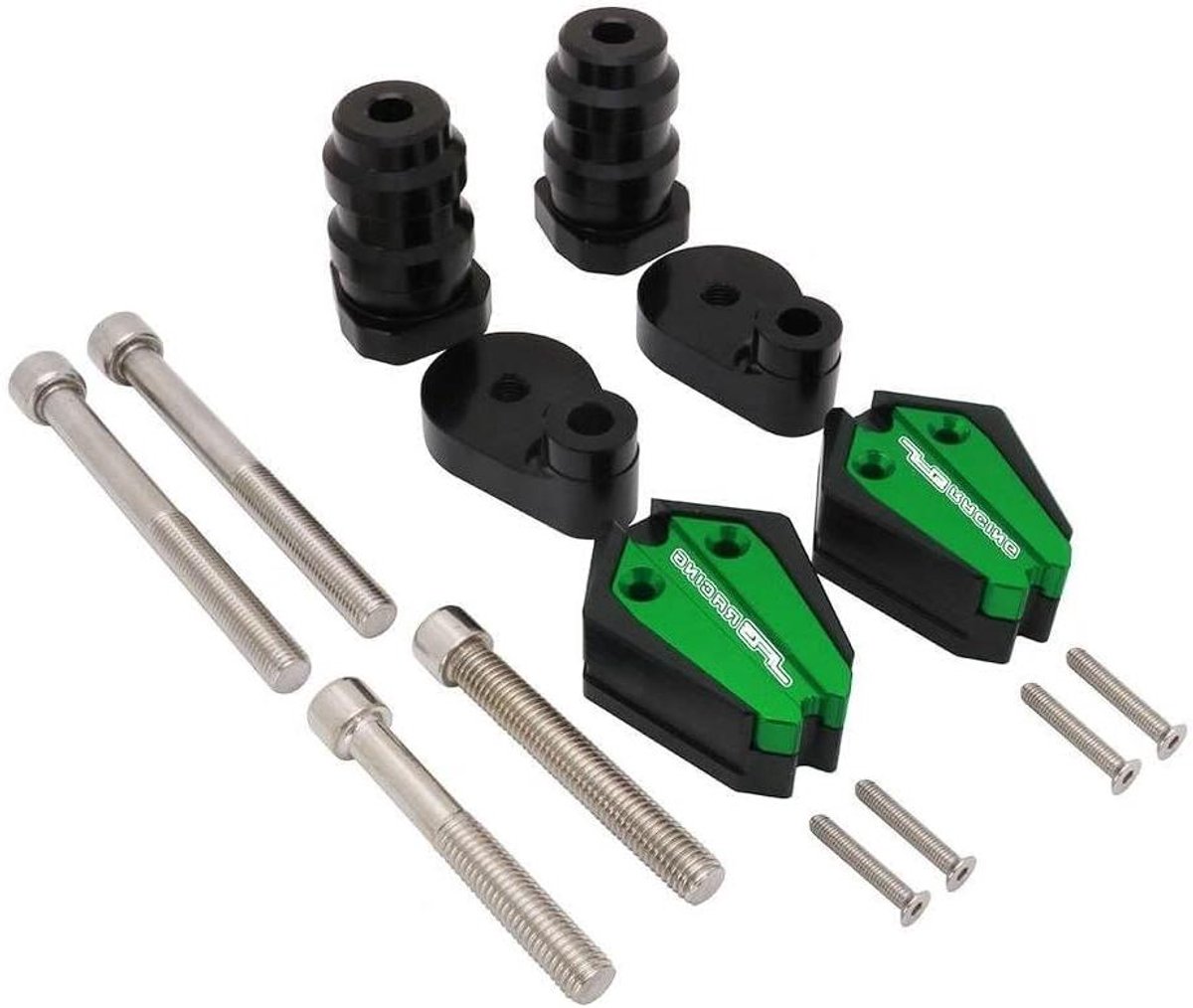 Frame Slider Set - Valbeugels Motor - Motor Bescherming - CNC Aluminium - 1 Set - Zwart