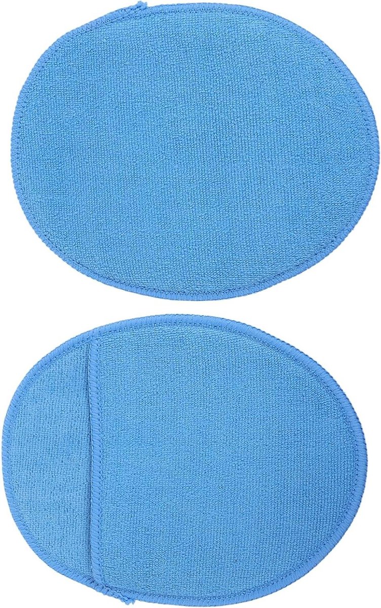 Polijstspons Set - Schuim Doekjes - Auto Reinigen - Fijne Vezels - 2 Stuks - Blauw