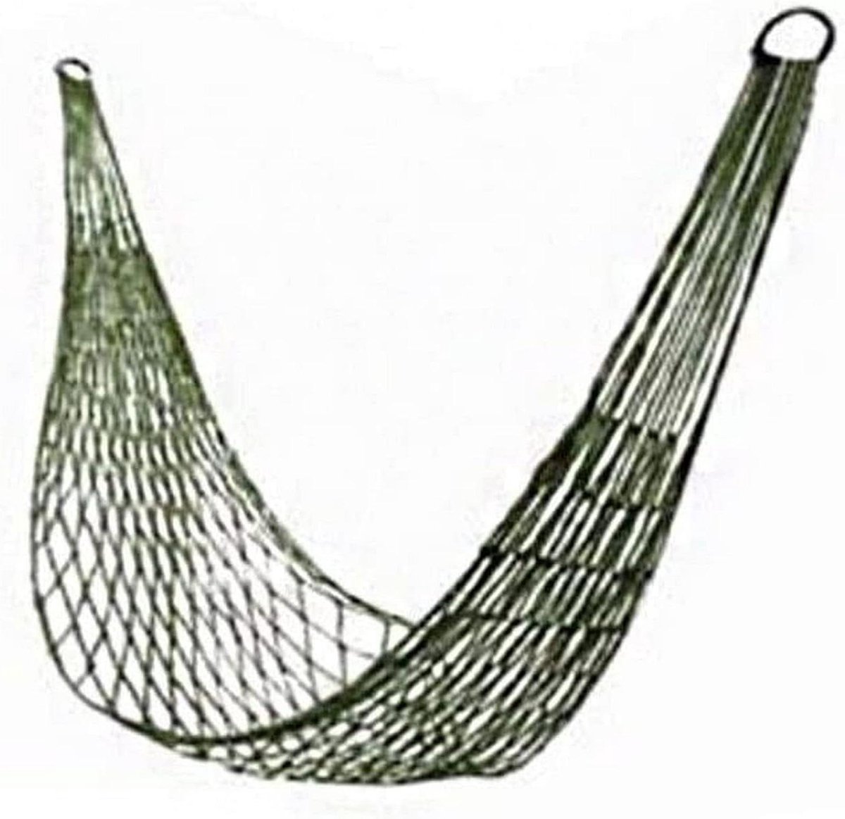 Hangstoel Schommelstoel - Dubbele hangmat - Vrije tijd ontspanning - Sterke stalen ring - 200 x 80 cm - Groen