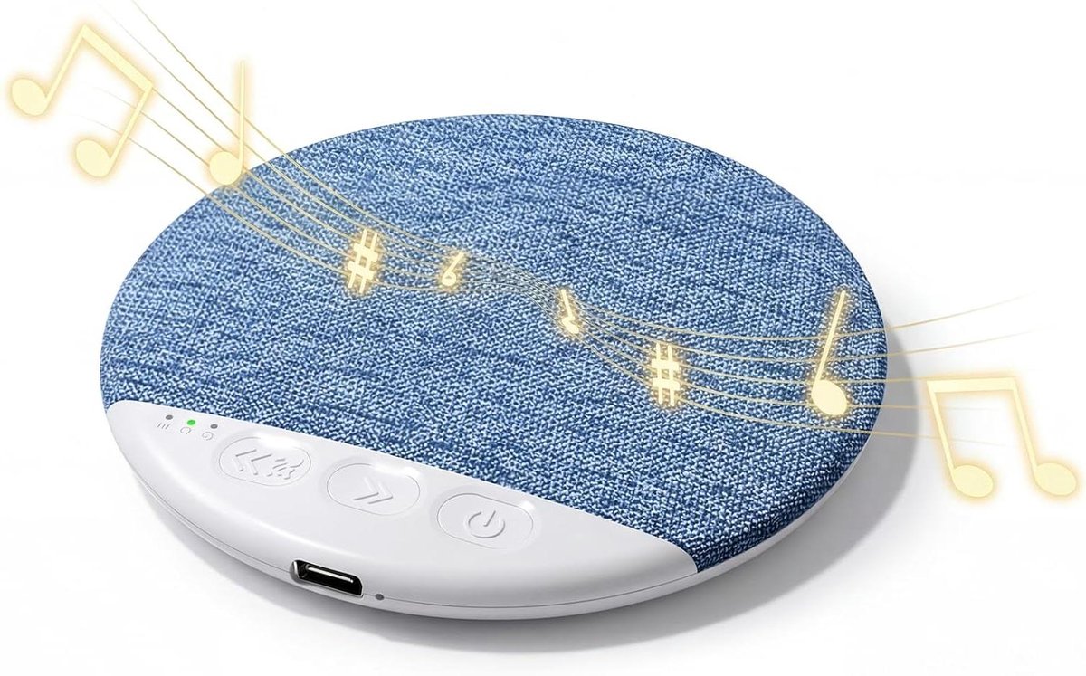 Kussenluidspreker - Draagbare speaker - Stil luisteren - Ultradun ontwerp - 12 mm dik - Grijs