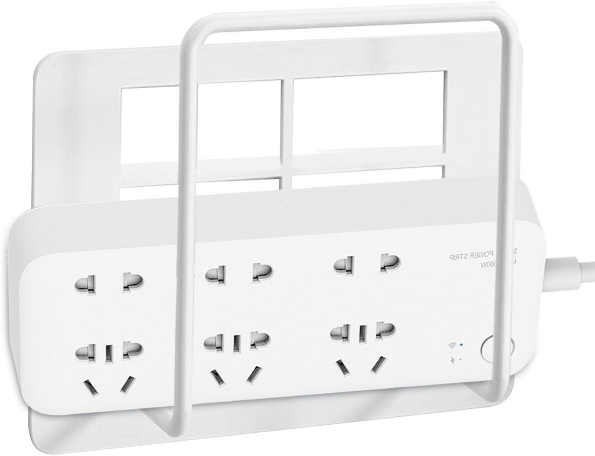 Router Plank - Muurbevestiging Opslag - Rommelvrij Organiseren - Zonder Boren Installatie - Kleine Maat - Wit