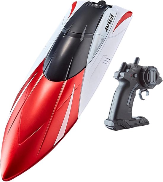 Afstandsbestuurbare Boot - RC Boot Speelgoed - Watersport Pret - Hoog Vermogen Motor - 29 x 22 x 8 cm — afbeelding 5
