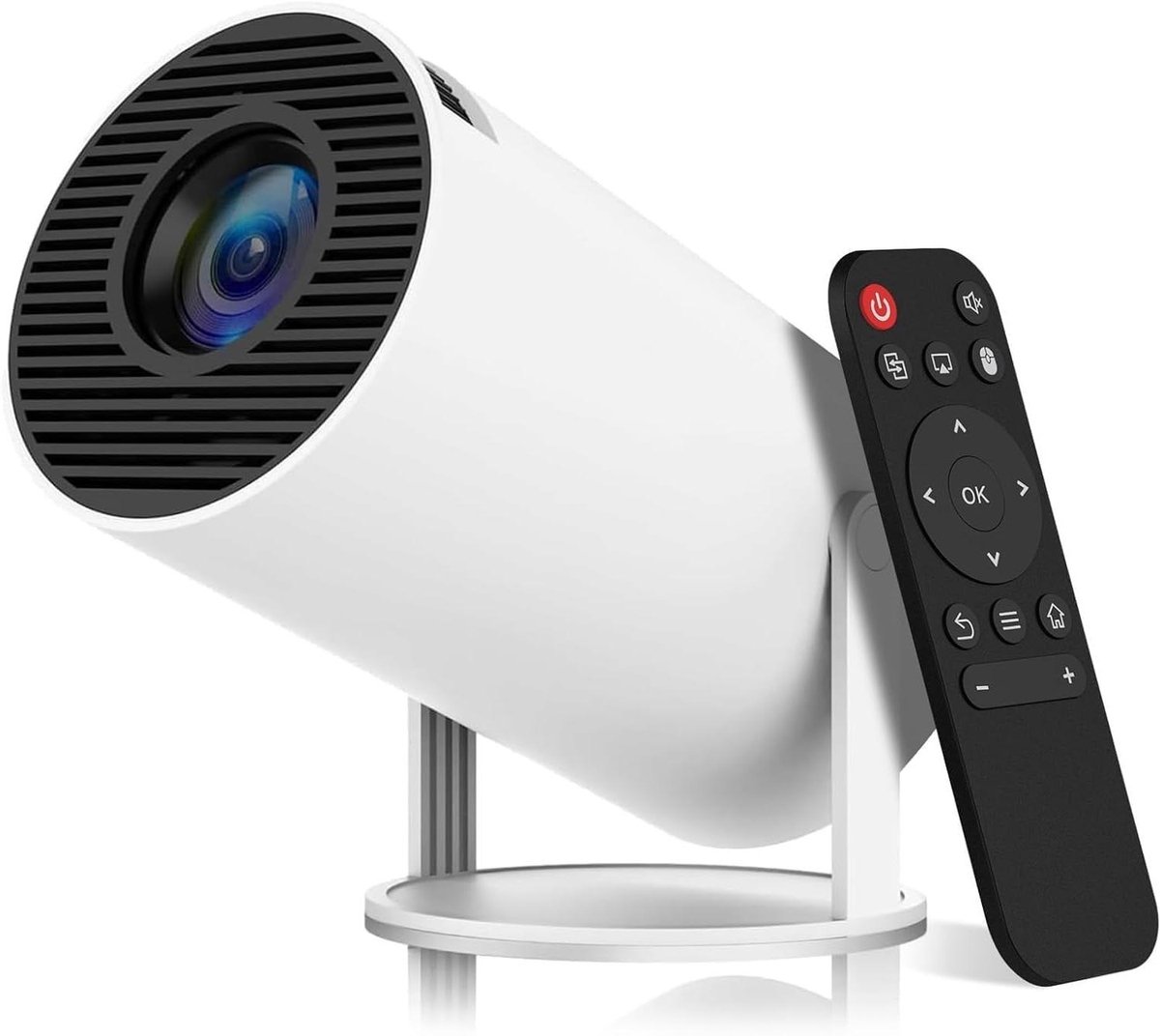 Nepraamprojector - Fantasie projector - Sfeervol lezen - 180° kantelhoek - 100 inch scherm - Wit