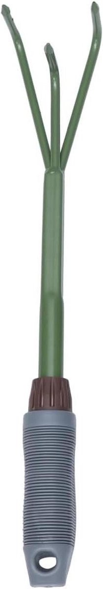 Draagbare Tuinhark - Handhark Staal - Onkruid Wieden - Duurzaam Metaal - 35 cm - Groen
