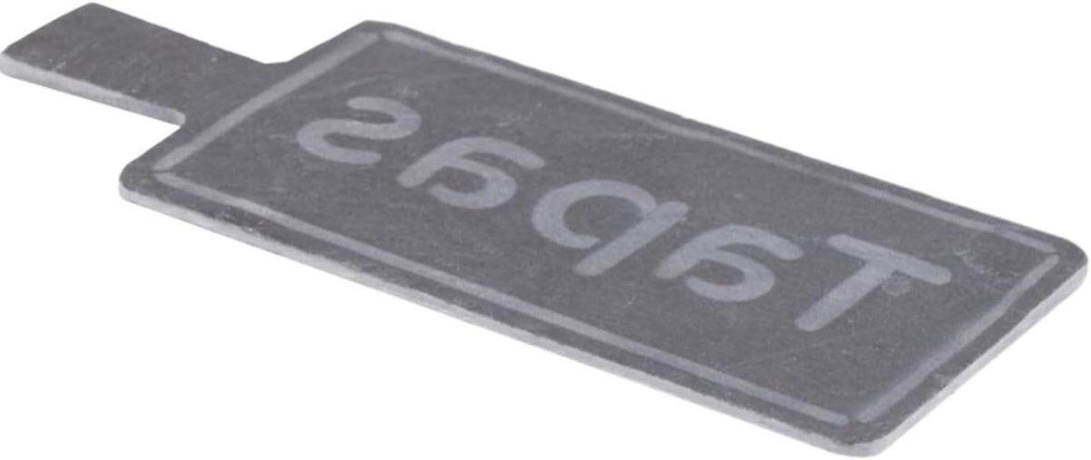 Serveertray Leisteen - Tapas plank - Hapjes presenteren - Met tapas-motief - 23 x 9 cm - Grijs
