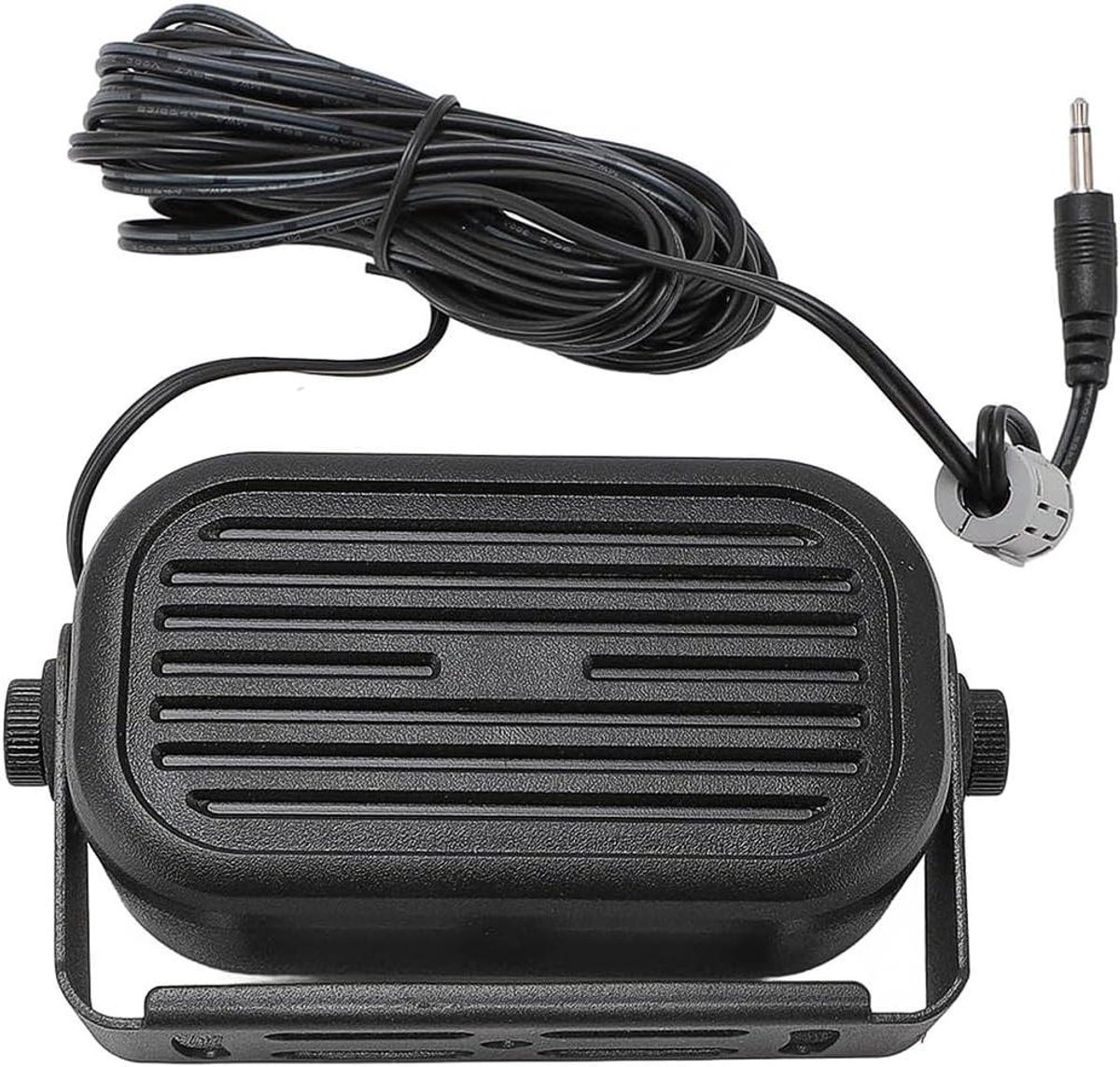 Externe Luidspreker - Radio Speaker - Communicatie Verbeteren - Hoge Compatibiliteit - 3.5mm Jack - Zwart