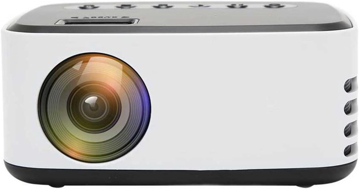 Draagbare Beamer - Mini Projector - Thuisbioscoop Creëren - Draadloze Schermprojectie - Tot 110 Inch - Wit