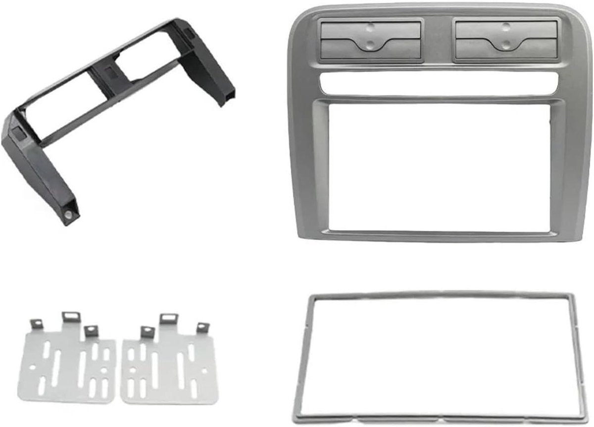 Radio Paneel - Montage Frame - Auto Radio Installatie - Naadloze Pasvorm - 7/9 Inch - Zilver