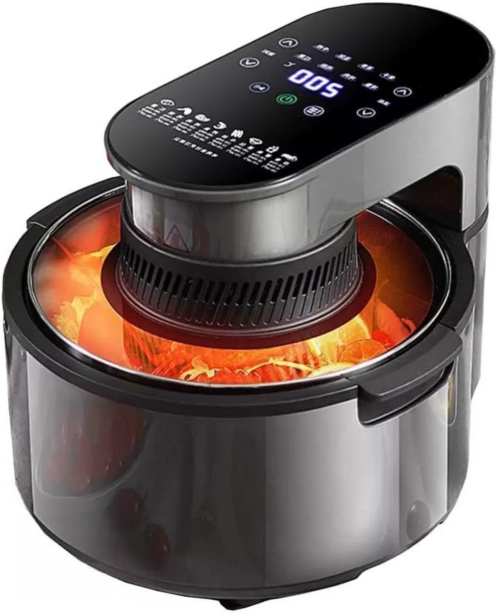 Airfryer - Friteuse zonder olie - Gezond koken - Digitaal touchscreen - 55 liter - Zwart