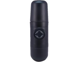 Handmatige Koffiemaker - Reis Espresso - Verse Koffie Zetten - Compact Reisontwerp - 20x6cm - Zwart