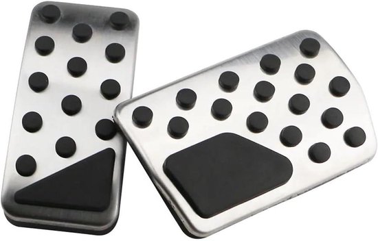 Auto Pedaal Covers - Pedaal Vervanging - Verbeterde Rijervaring - Roestvrij Staal en Rubber - Set van 2 — afbeelding 2