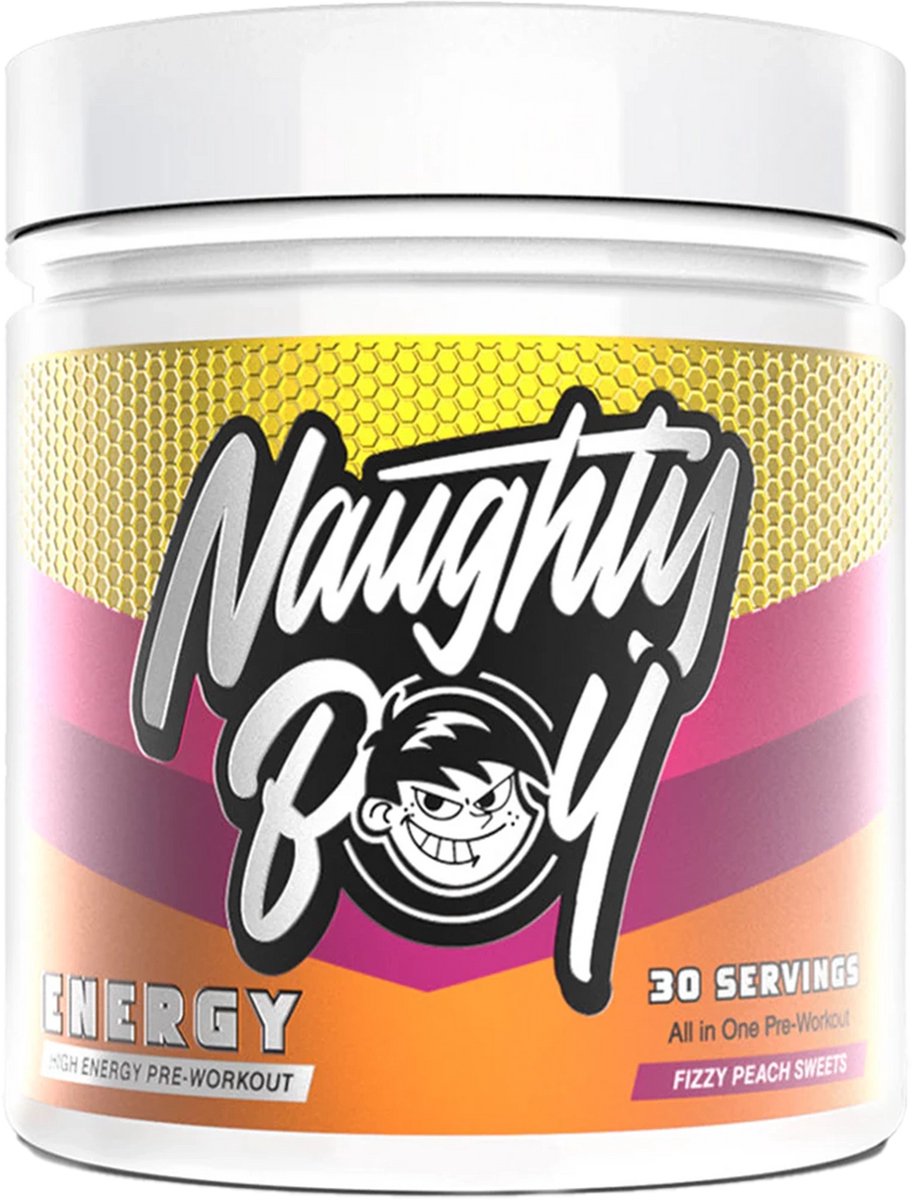 Naughty Boy Energy Pre-Workout - 30 servings - Fizzy Peach Sweet