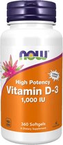 Now Foods - Vitamine D3 1000IE - 360 Softgels