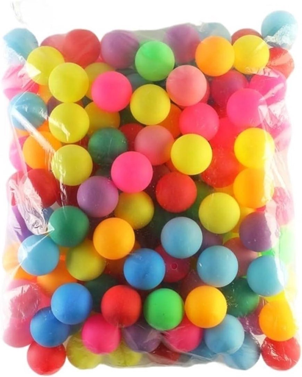 Pingpongballen - Tafeltennisballen - Training en decoratie - Meerkleurig ontwerp - 40 mm 50 stuks - Mix