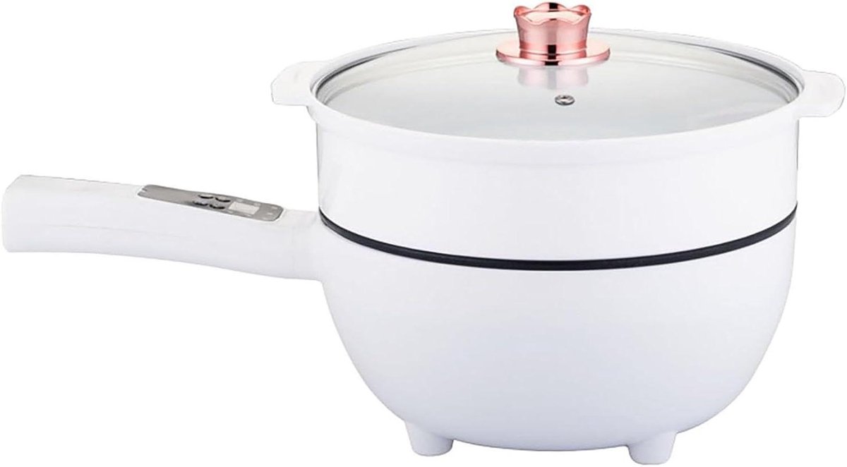 Elektrische Kookpan - Multicooker Stomer - Thuis Koken - Dubbele Verwarming - 3L of 5.5L - Transparant