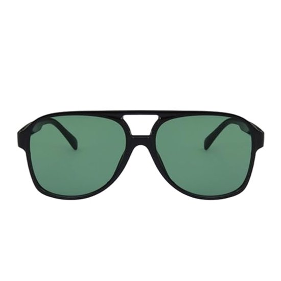 Retro zonnebril, oversized, niet-gepolariseerde zonnebril met UV-bescherming, unisex - groen — afbeelding 2