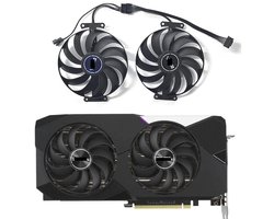 Graphics Card Fan 95mm T129215SU FDC10U12D9-C 12V RTX 3070 RTX 3060Ti Compatible with RTX 3070 3060 Ti OC Graphics Card Cooling Fan (Silver)