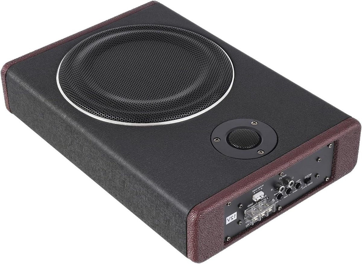 Auto subwoofer - Basluidspreker - Muziek luisteren - Krachtige basweergave - 8 inch hoorn - Zwart