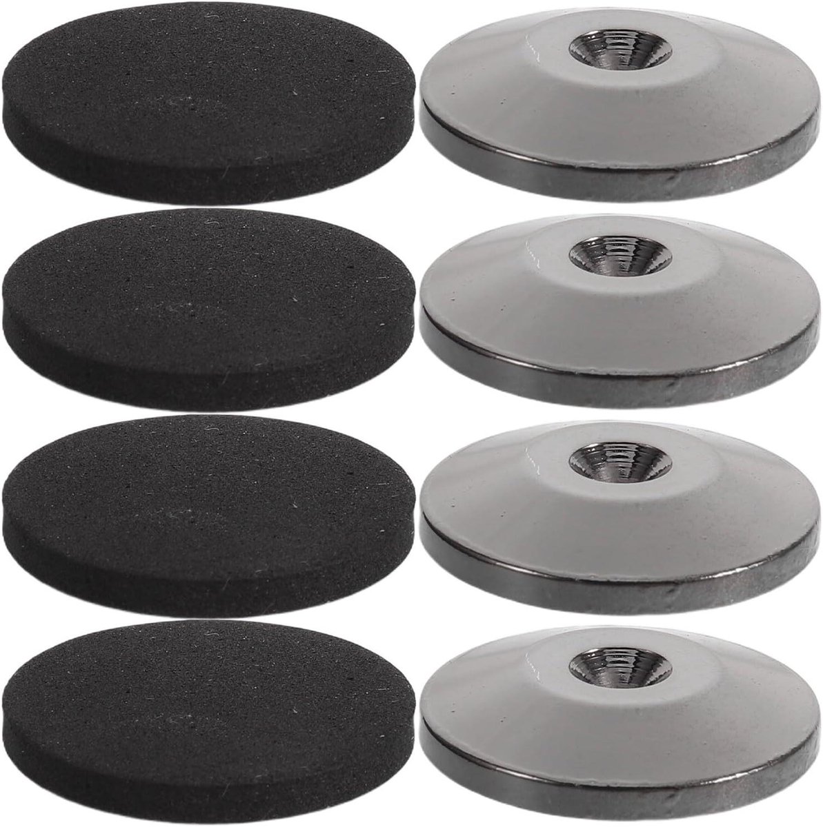Antivibratie Luidspreker Voetjes - Isolatiepads Dempers - Geluid Verbeteren - Sterke Antislip Grip - 4 Stuks - Zwart
