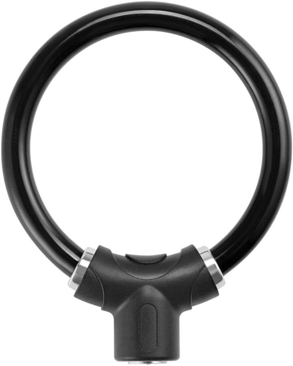 Fiets Ring Slot - Sleutelloos Fietsslot - Fiets Beveiligen - Weerbestendige Coating - 11mm Staalkabel - Zwart