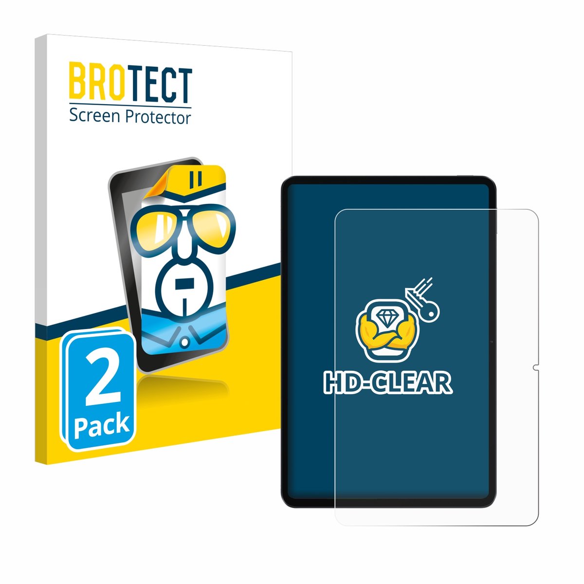 BROTECT - Screenprotector voor Xiaomi Pad 6 - Folie Beschermfolie transparant 2 Stuks