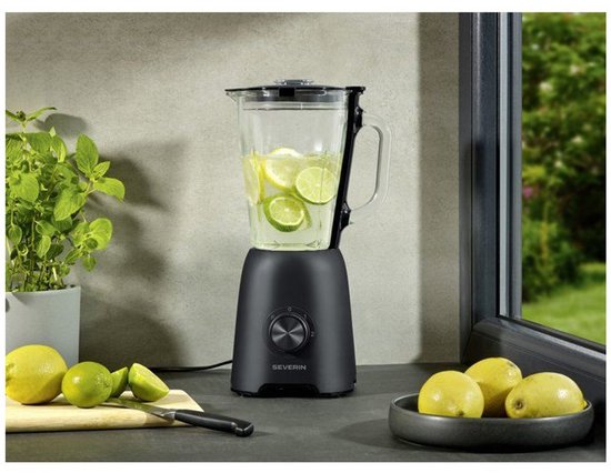Severin SM 3722 Blender - 600W - 1,5 Liter - 2 Snelheden + Pulse - Zwart van Merkloos — afbeelding 5