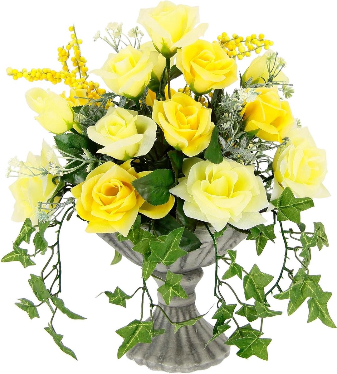 Kunstbloemen Rozen - Zijdebloemen Boeket - Tafeldecoratie - Natuurgetrouwe Replica - 1 stu