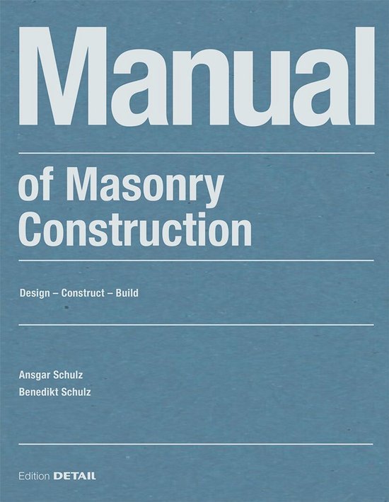 Manual of Masonry Construction - cover