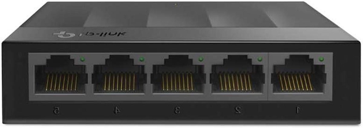 Netwerk Switch - Ethernet Hub - Netwerk Uitbreiding - Vijf Gigabit Poorten - 5 Poorten - Zwart