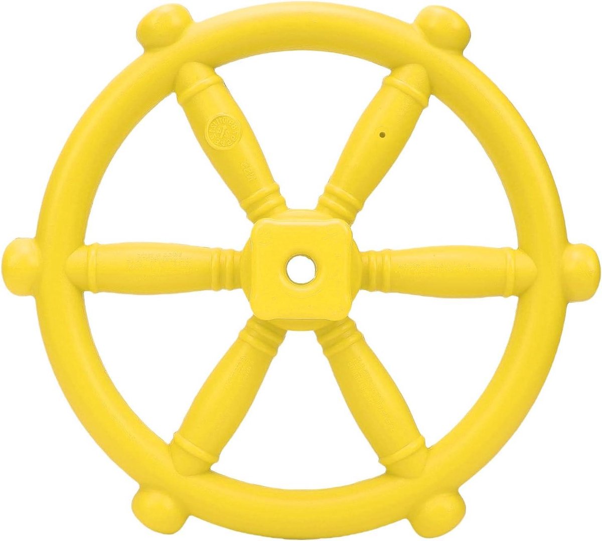 Piratenschipwiel - Speelwiel - Buiten spelen - Veilig ontwerp - 31 cm - Geel