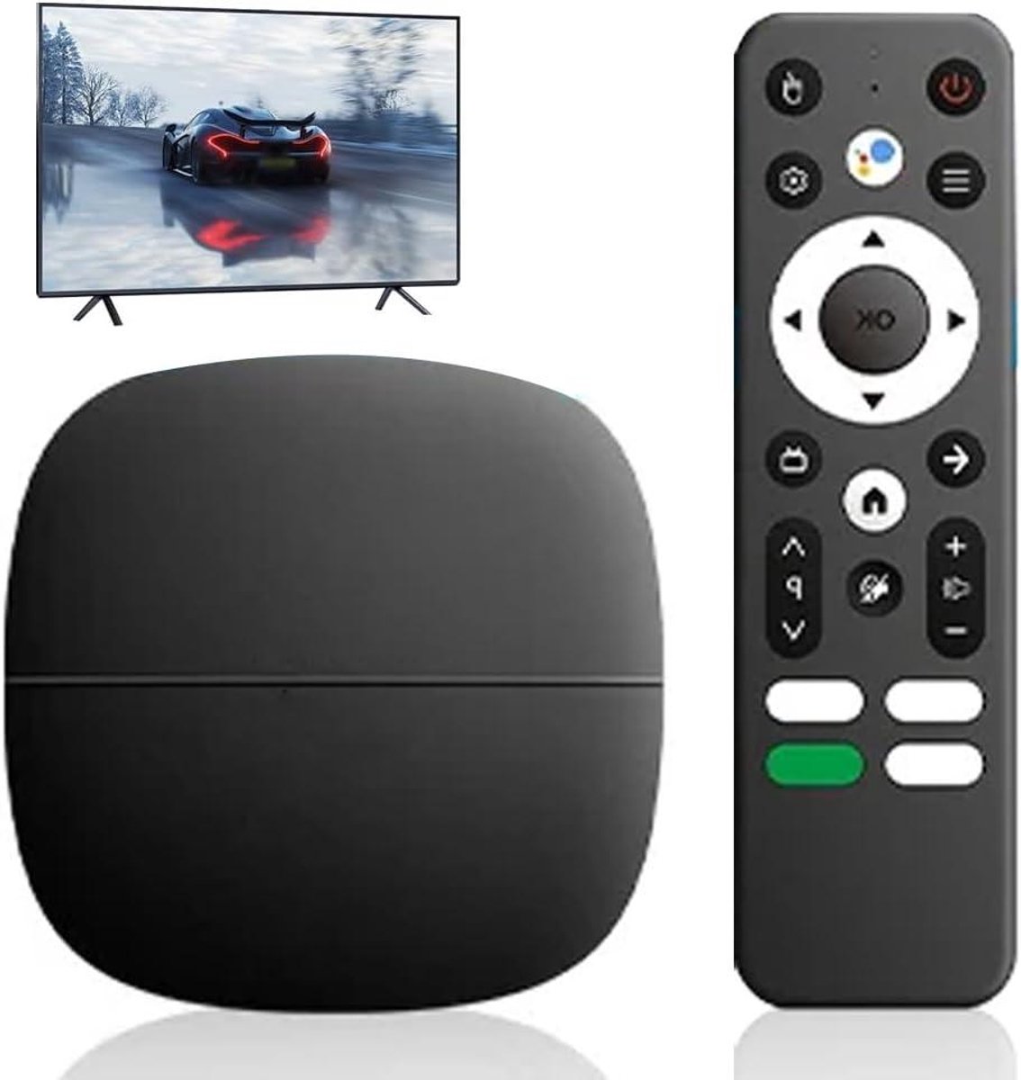 4K TV Box - Streaming Media Player - Films Kijken - Snelle 5G Wifi - 2 + 16 GB - Zwart