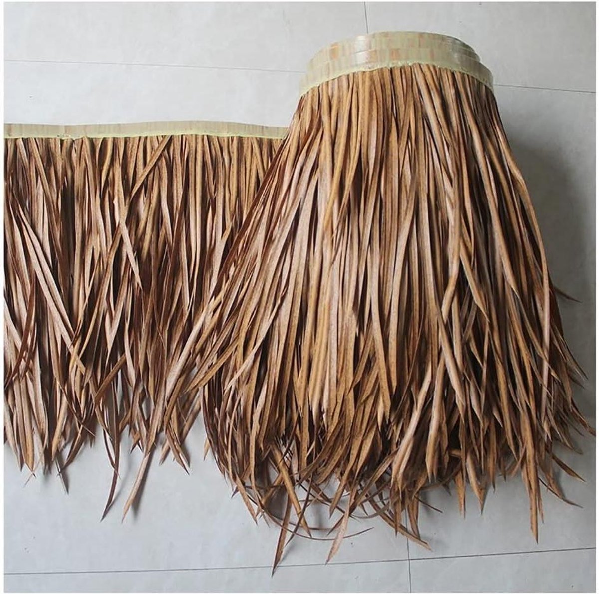 Rieten Dakbedekking - Gras Plint - Decoratie Buiten - Duurzaam PE Materiaal - 0.5 x 1 m - 