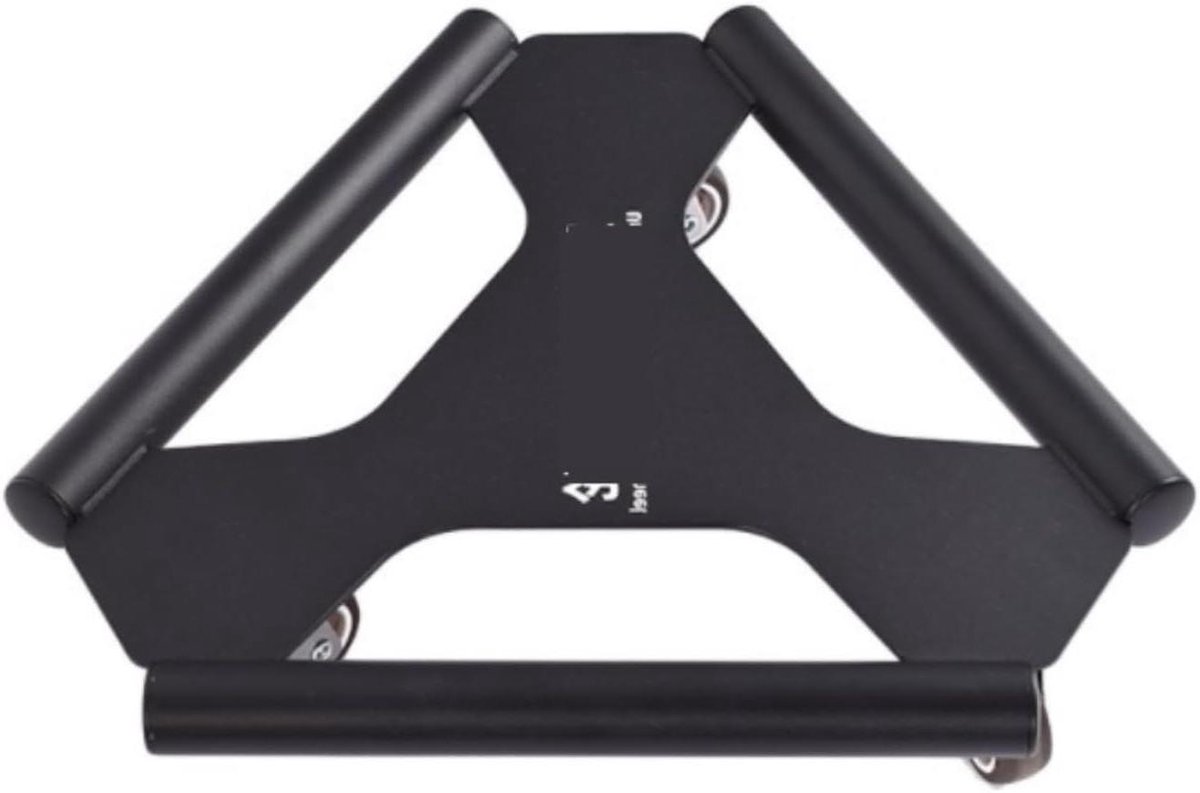 Buikwiel Rolwiel - Ab Roller - Core Training - Stille Beweging - 13 x 9 x 4 cm - Zwart