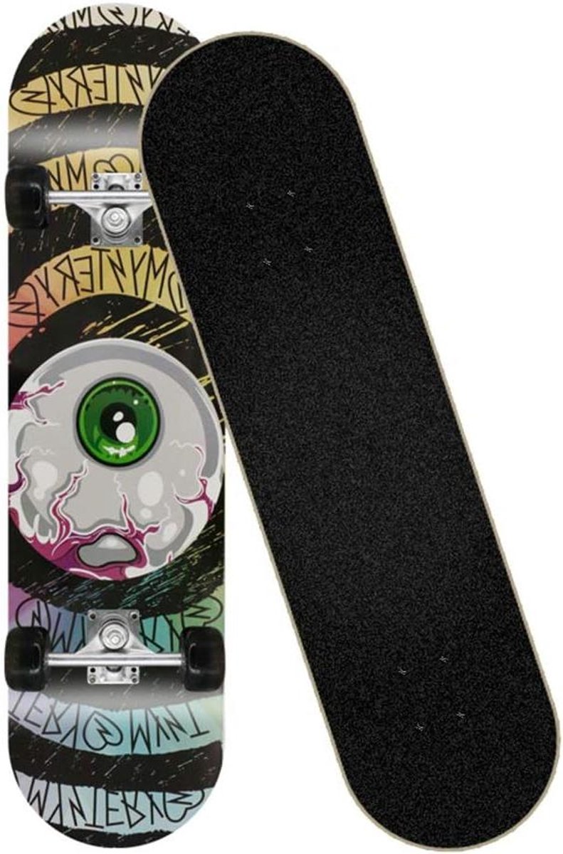 Compleet Skateboard Cruiser Board Stunts en Tricks 8 Lagen Esdoorn Dek 31 x 8 inch