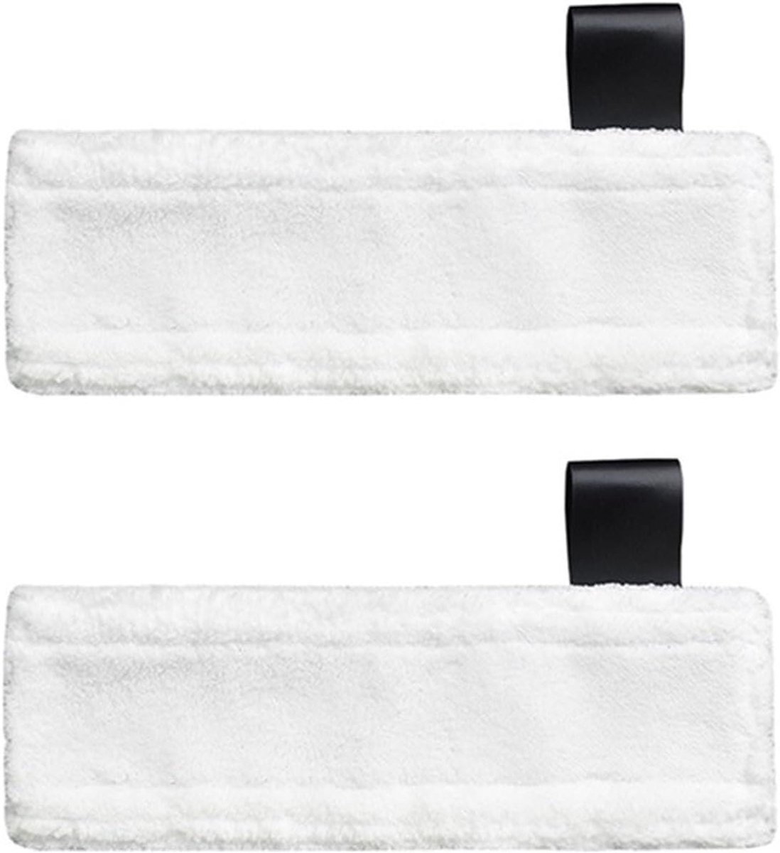 Stoomreiniger Doeken - Microvezel Pads - Vlekken Verwijderen - Duurzaam Materiaal - 2 Stuks - Wit