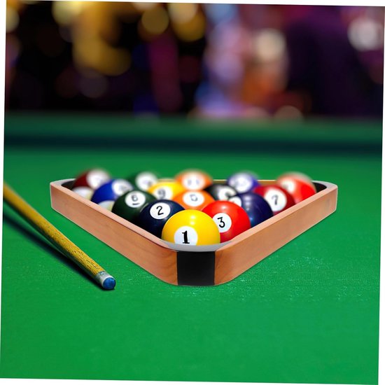 Biljart Rack - Pooltafel Houder - Ballen Ordenen - Stevig Hout Materiaal - 33 x 29 cm - Zoals Afgebeeld — afbeelding 3