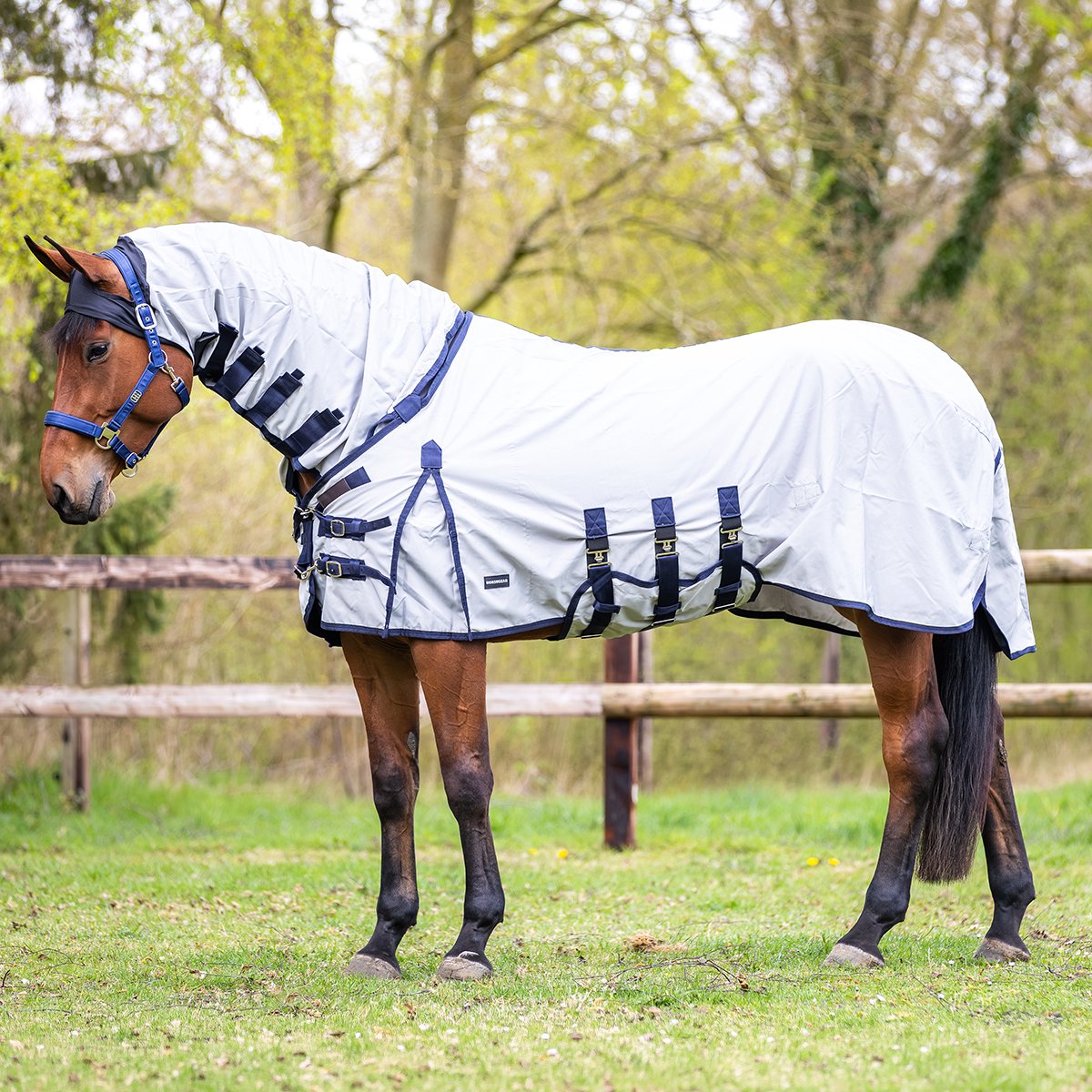 Horsegear Eczeemdeken Horsegear Hgextreme Hoody Full Neck Grijs - 135/185