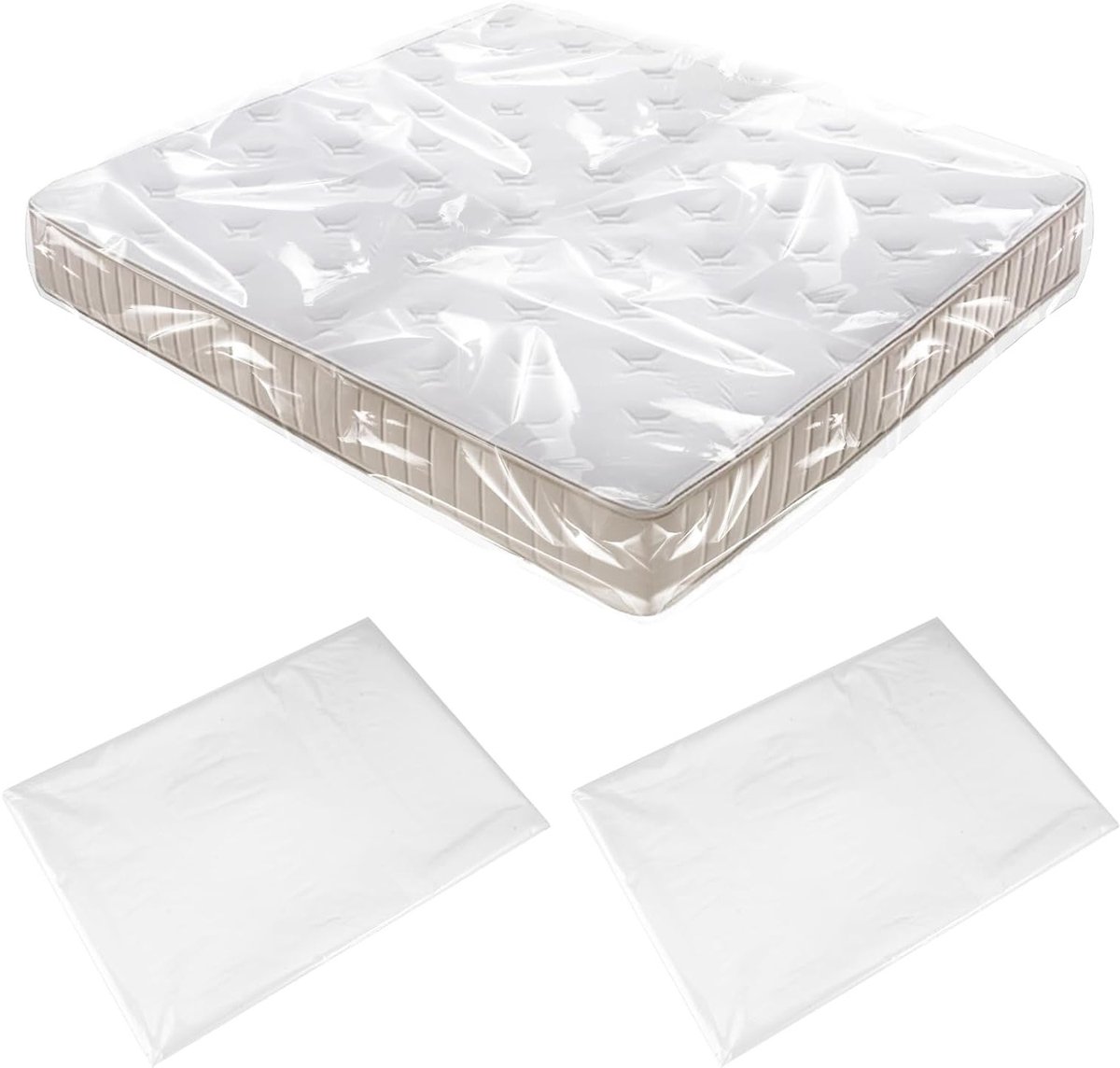 Set van 2 matrashoezen, 90 x 240 x 35 cm, herbruikbaar, waterdicht en stofdicht voor opslag en verhuizing van matrassen